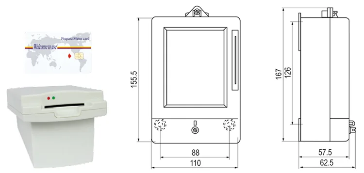 Single Phase IC Card Prepaid Energy Meter