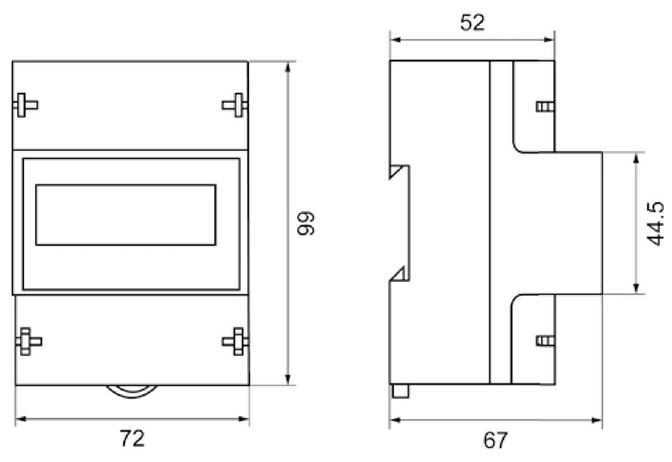 Direct Connected DIN Rail Energy Meter