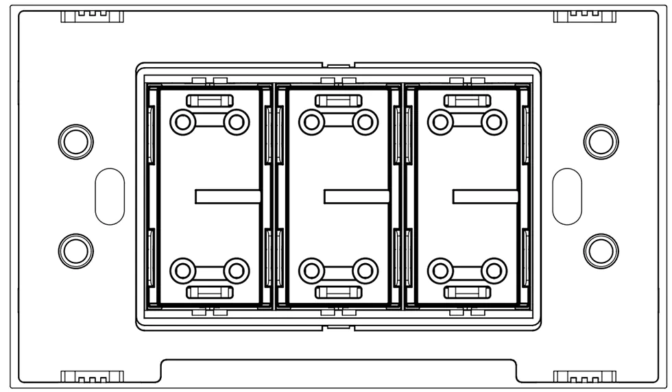 3-Gang 1-Way Wall Switch