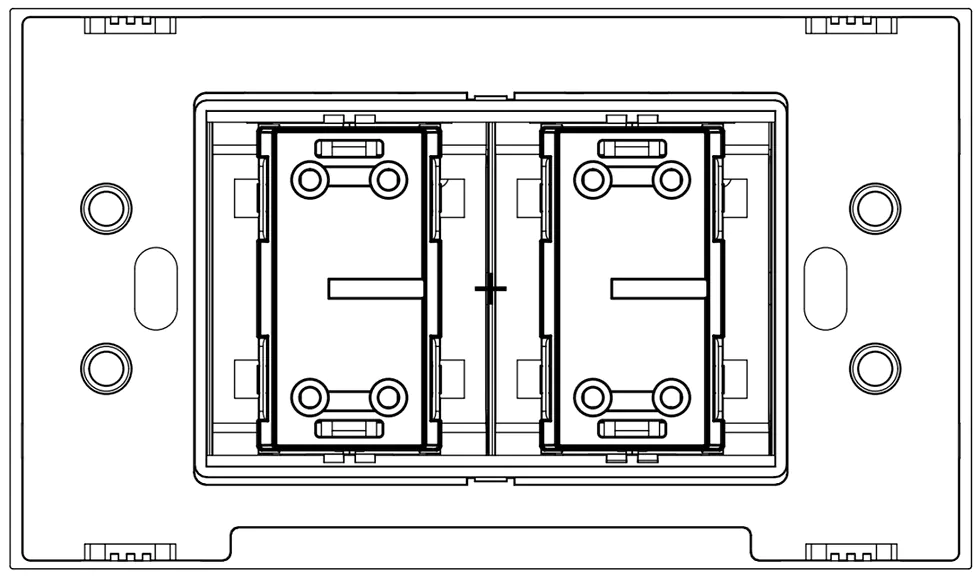 2-Gang 1-Way Wall Switch