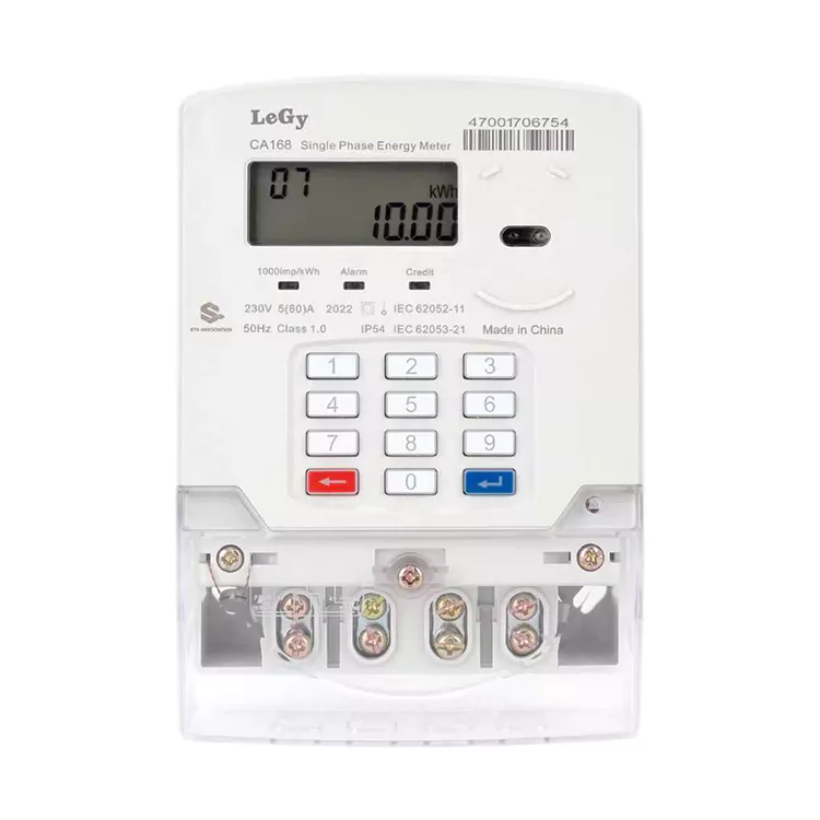 Single Phase STS Token Prepaid Energy Meter