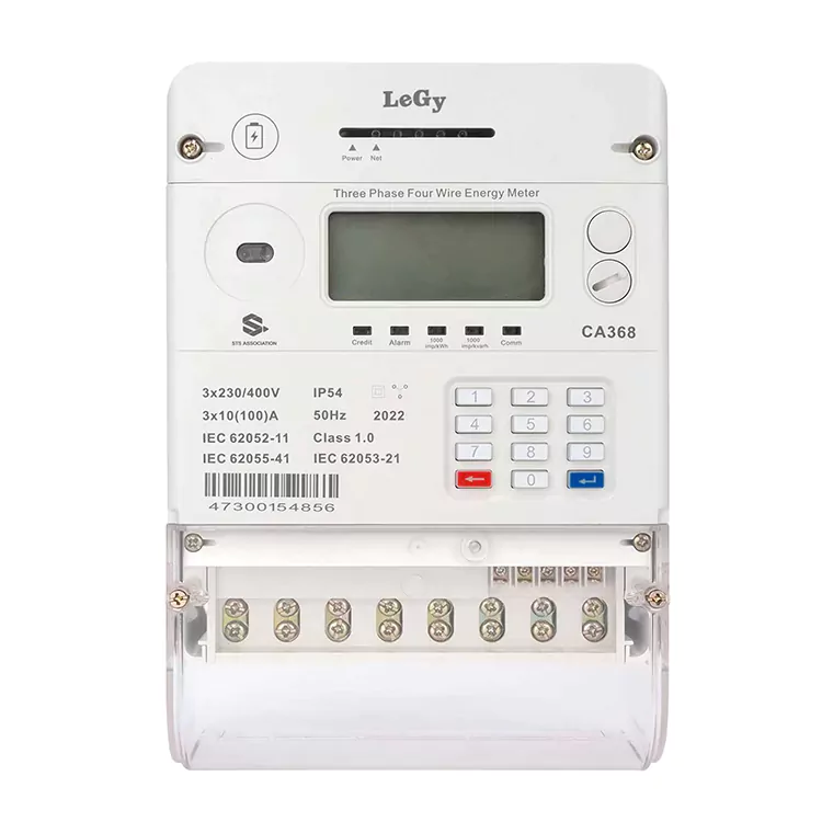 Three Phase Keypad Prepaid Energy Meter